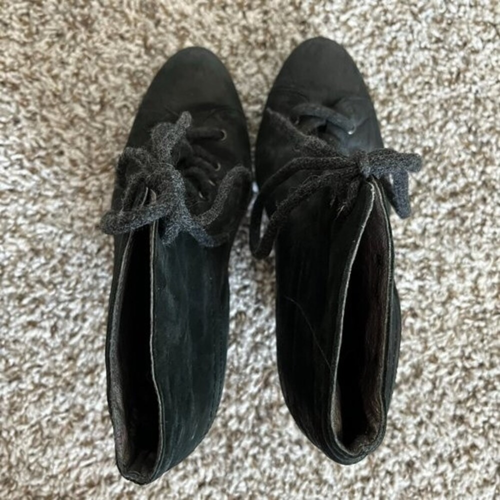 TJ Collection Leather Ankle Boots Size 37 - Picture 4 of 7